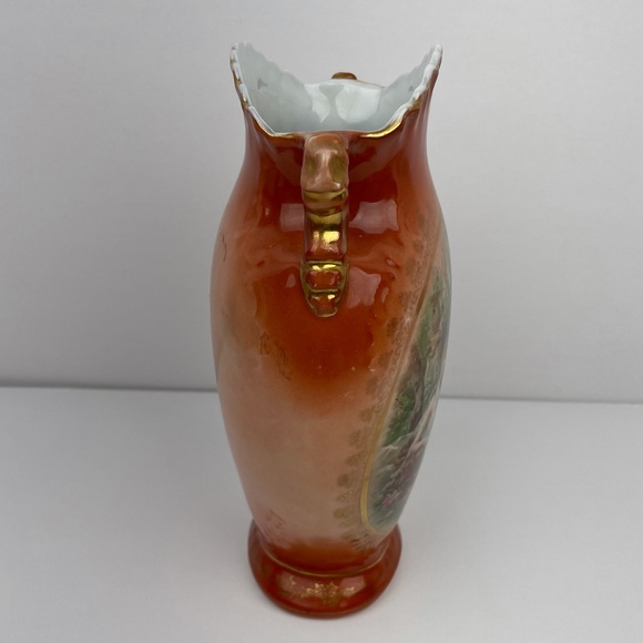 Antique Victoria Austria Porcelain Vase - Painted - Picture 11 of 13